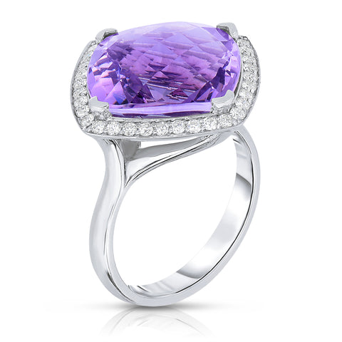 Amethyst cocktail ring